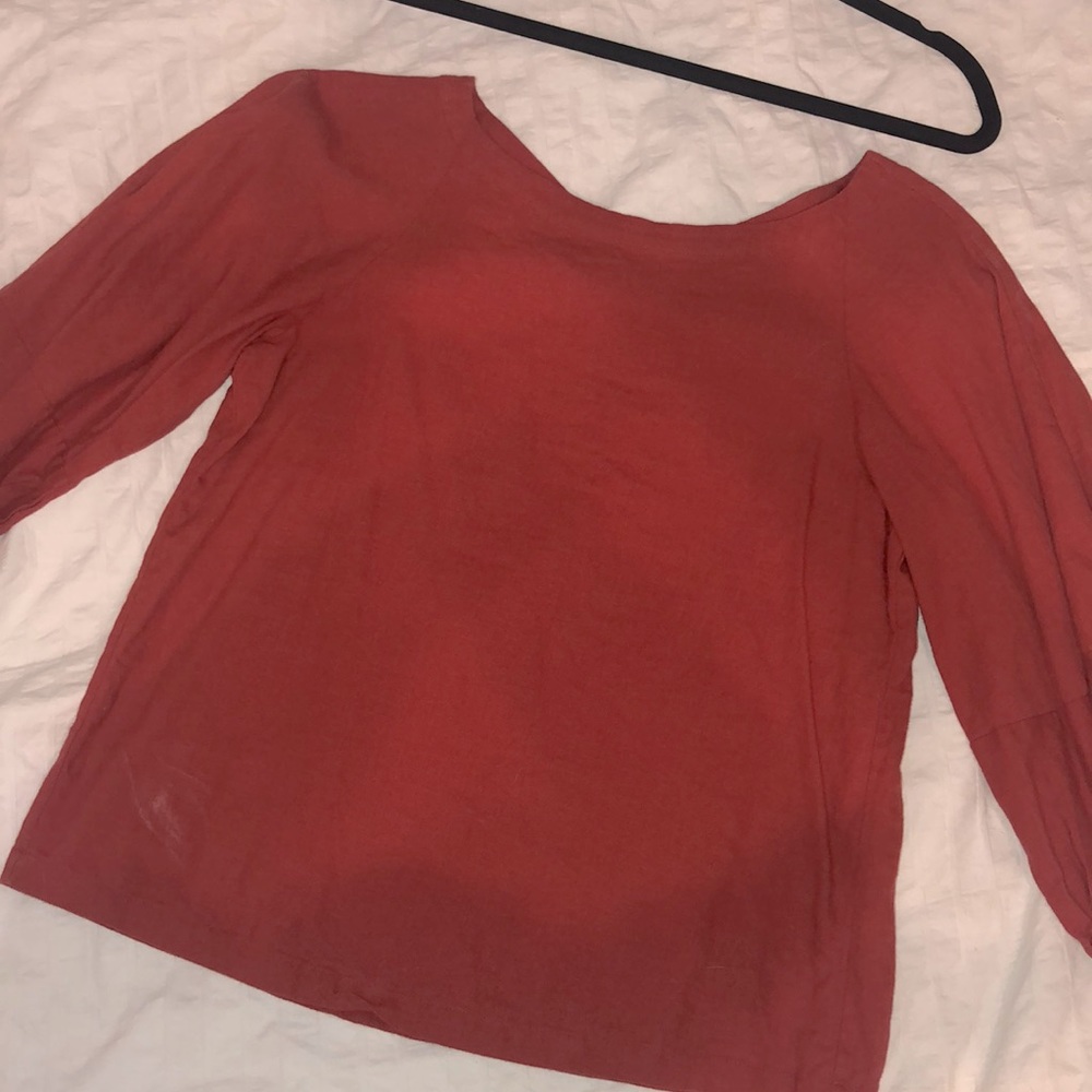 Orange Blouse, with optional Puff Sleeve